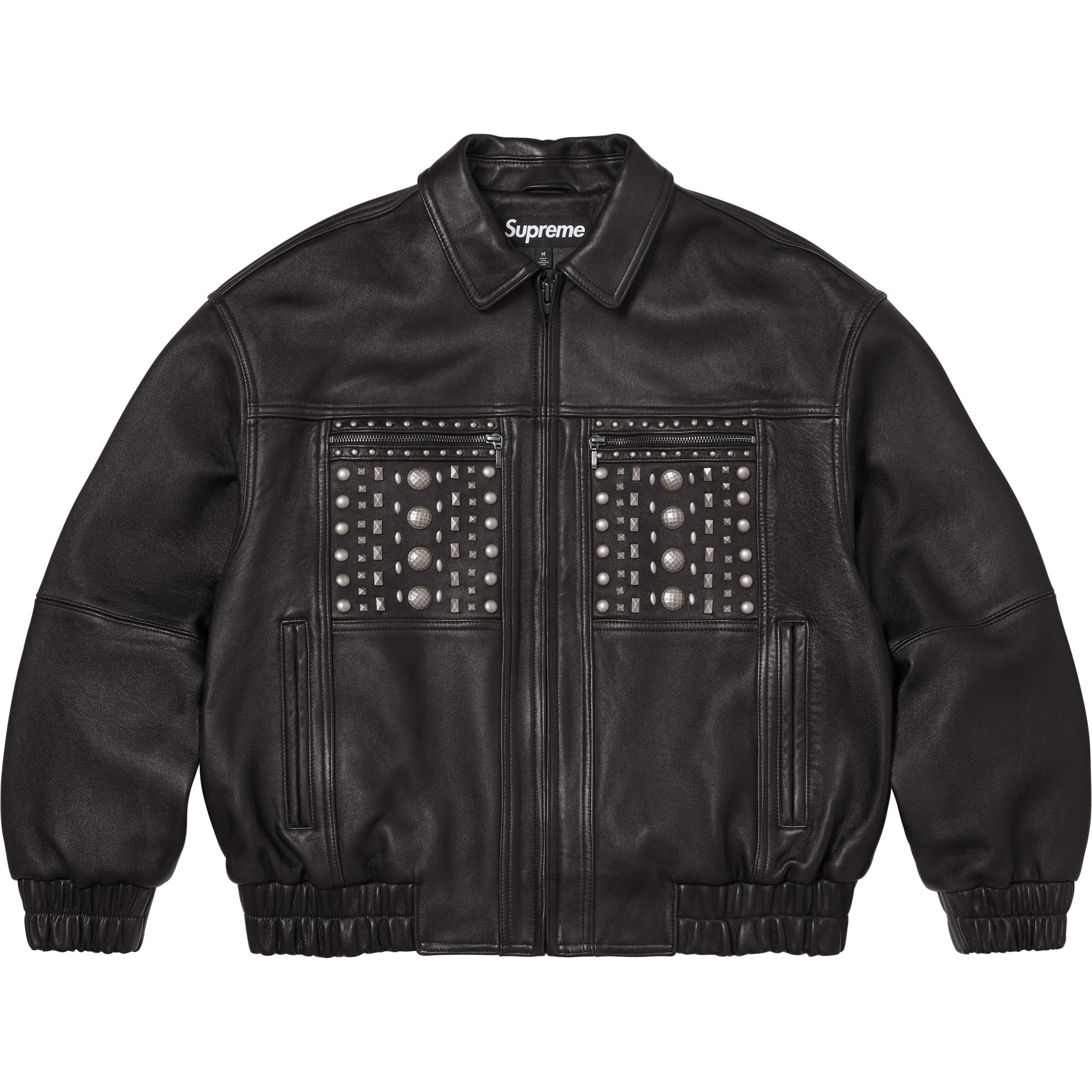 Multi Studded Leather Jacket view 9